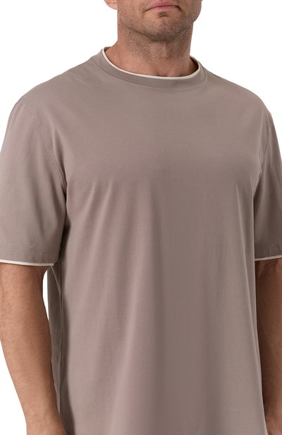 Хлопковая футболка BRUNELLO CUCINELLI, арт. M0B137427W, фото 5