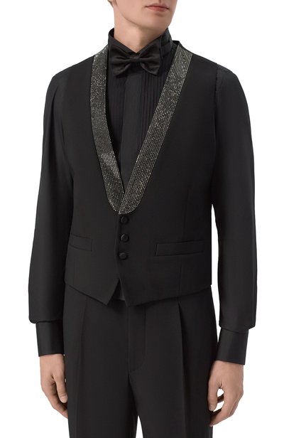 Жилет с отделкой стразами GIORGIO ARMANI, арт. GM004583/TE10043, фото 3