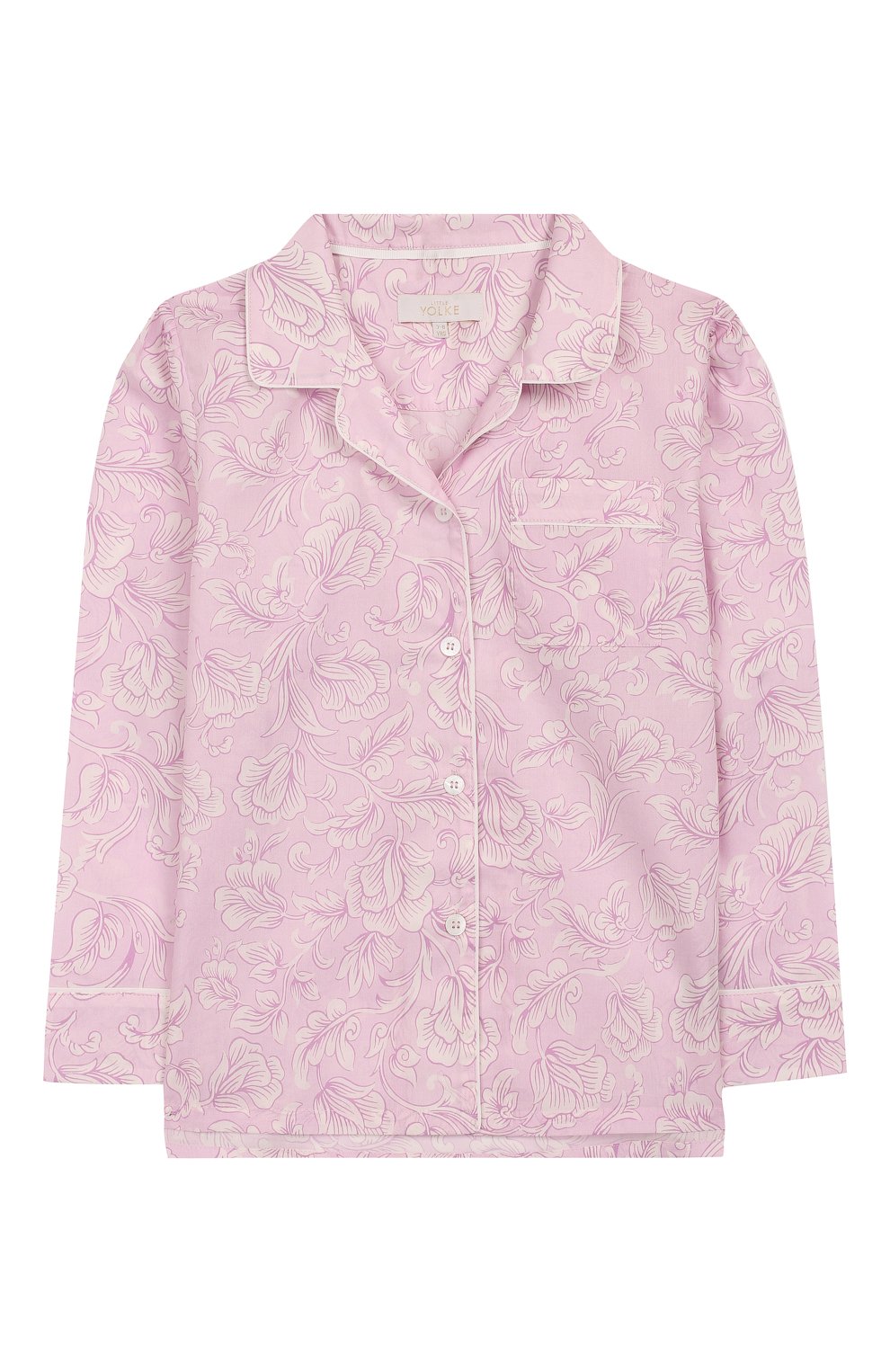 Хлопковая пижама LITTLE YOLKE розового цвета по цене 7315 руб., арт. AW19-12C-MA-LA/1-8Y, фото 3 Хлопковая пижама LITTLE YOLKE, арт. AW19-12C-MA-LA/1-8Y, фото 3