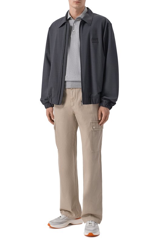 Замшевые кроссовки Bounce Santoni MBBG22070BARTS0G Серый  MBBG22070BARTS0G Фото 2