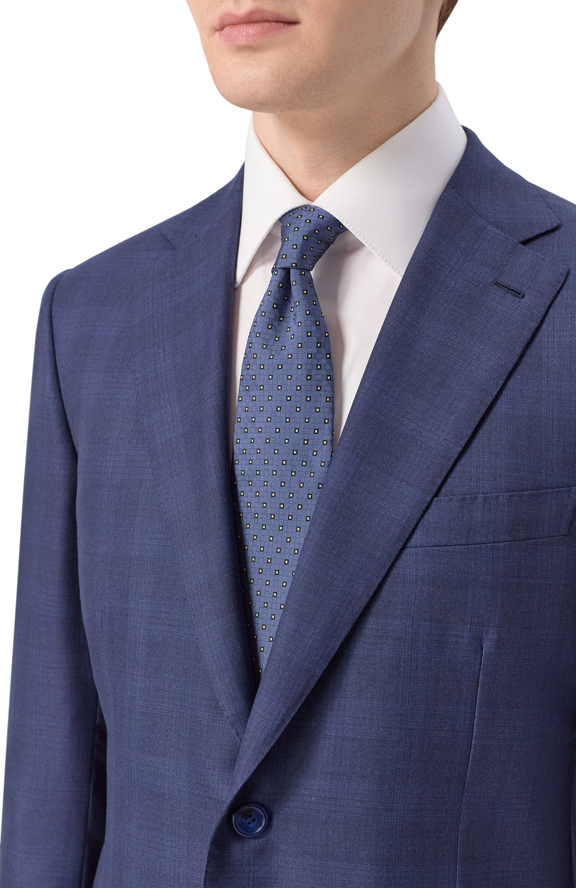 Шелковый галстук ZILLI синего цвета по цене 38600 руб., арт. CRAV02M0600VMGY00, фото 2 Шелковый галстук ZILLI, арт. CRAV02M0600VMGY00, фото 2