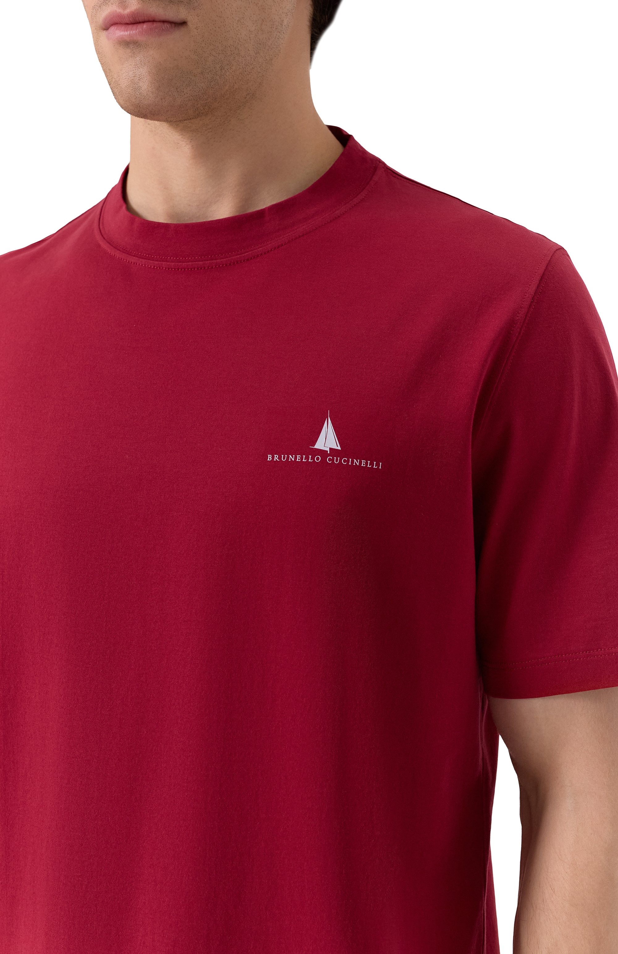 Хлопковая футболка BRUNELLO CUCINELLI, арт. M0B131362P, фото 5