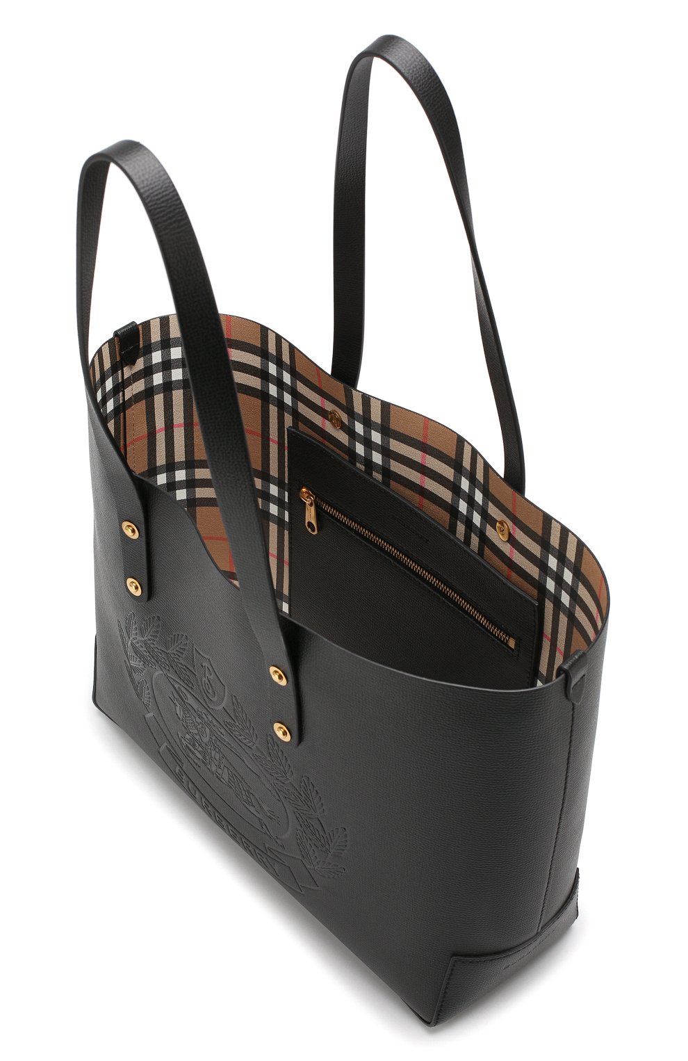 Сумка-тоут из кожи BURBERRY, арт. 4080109, фото 4