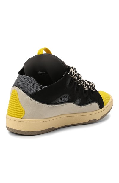 Комбинированные кеды LANVIN разноцветного цвета по цене 99350 руб., арт. FM-SKRK11-DRAG-H20, фото 4 Комбинированные кеды LANVIN, арт. FM-SKRK11-DRAG-H20, фото 4