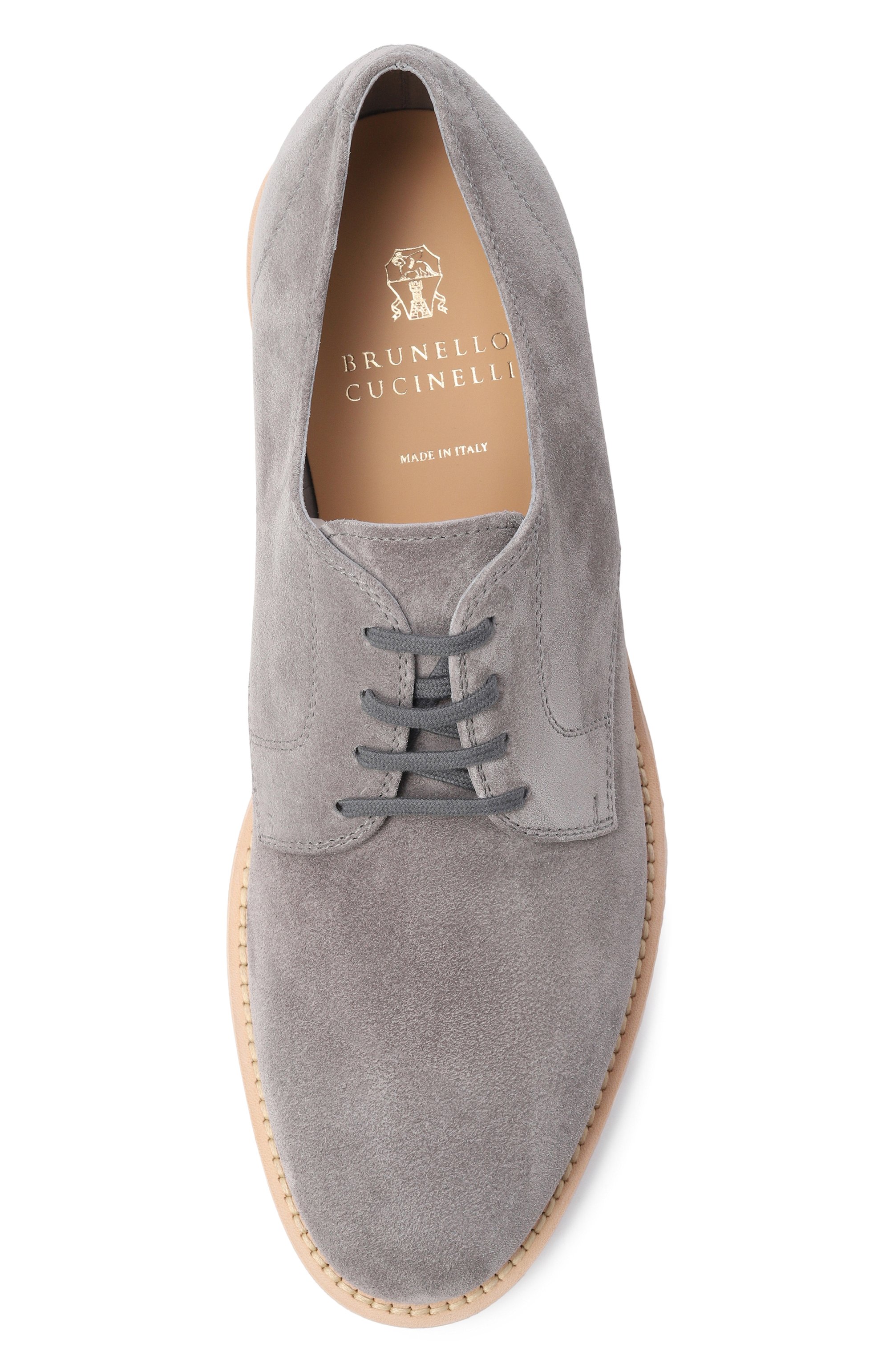 Замшевые дерби BRUNELLO CUCINELLI, арт. MZUPAIX652, фото 5