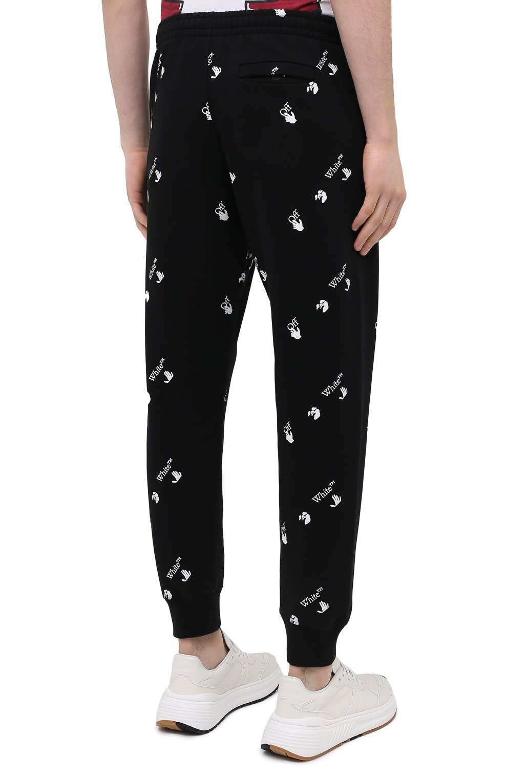 Хлопковые джоггеры OFF-WHITE, арт. 0MCH033R21FLE004, фото 4