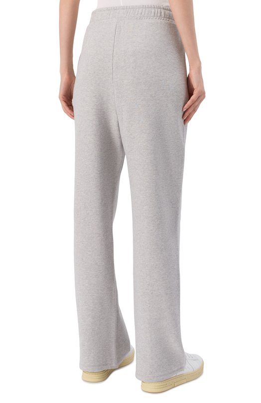 Хлопковые брюки Weekend Max Mara F0LK Серый  F0LK Фото 4