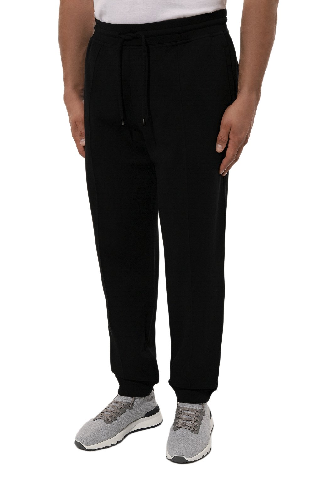 Джоггеры из х�лопка и кашемира BRUNELLO CUCINELLI, арт. MM831B2332, фото 3