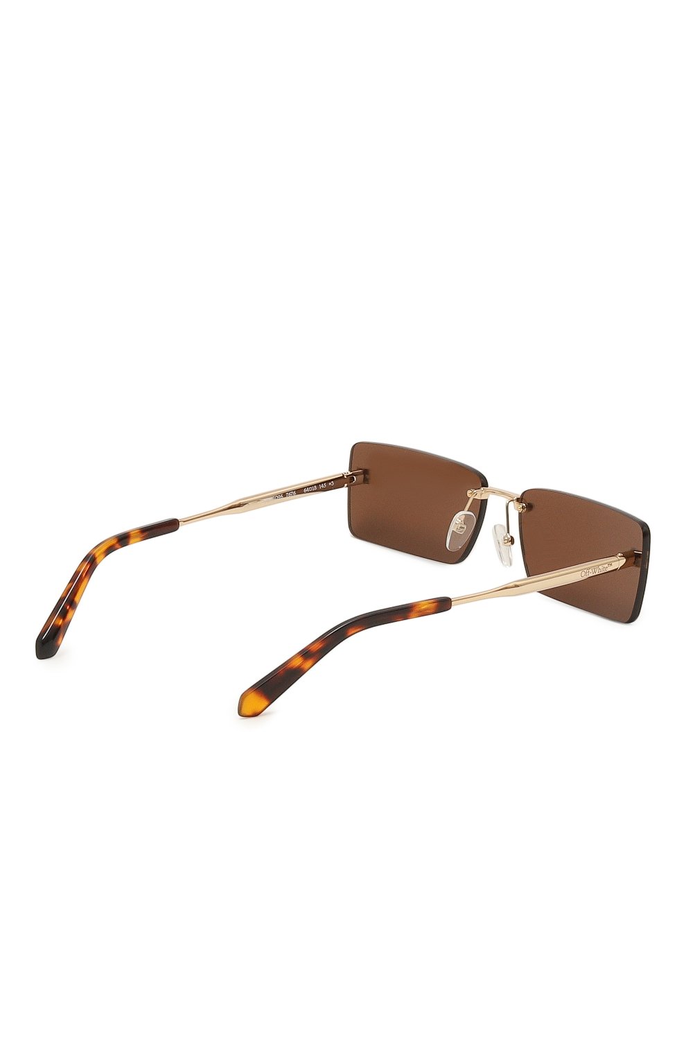 Солнцезащитные очки OFF-WHITE золотого цвета по цене 37800 руб., арт. 0ERI096/7676, фото 5 Солнцезащитные очки OFF-WHITE, арт. 0ERI096/7676, фото 5