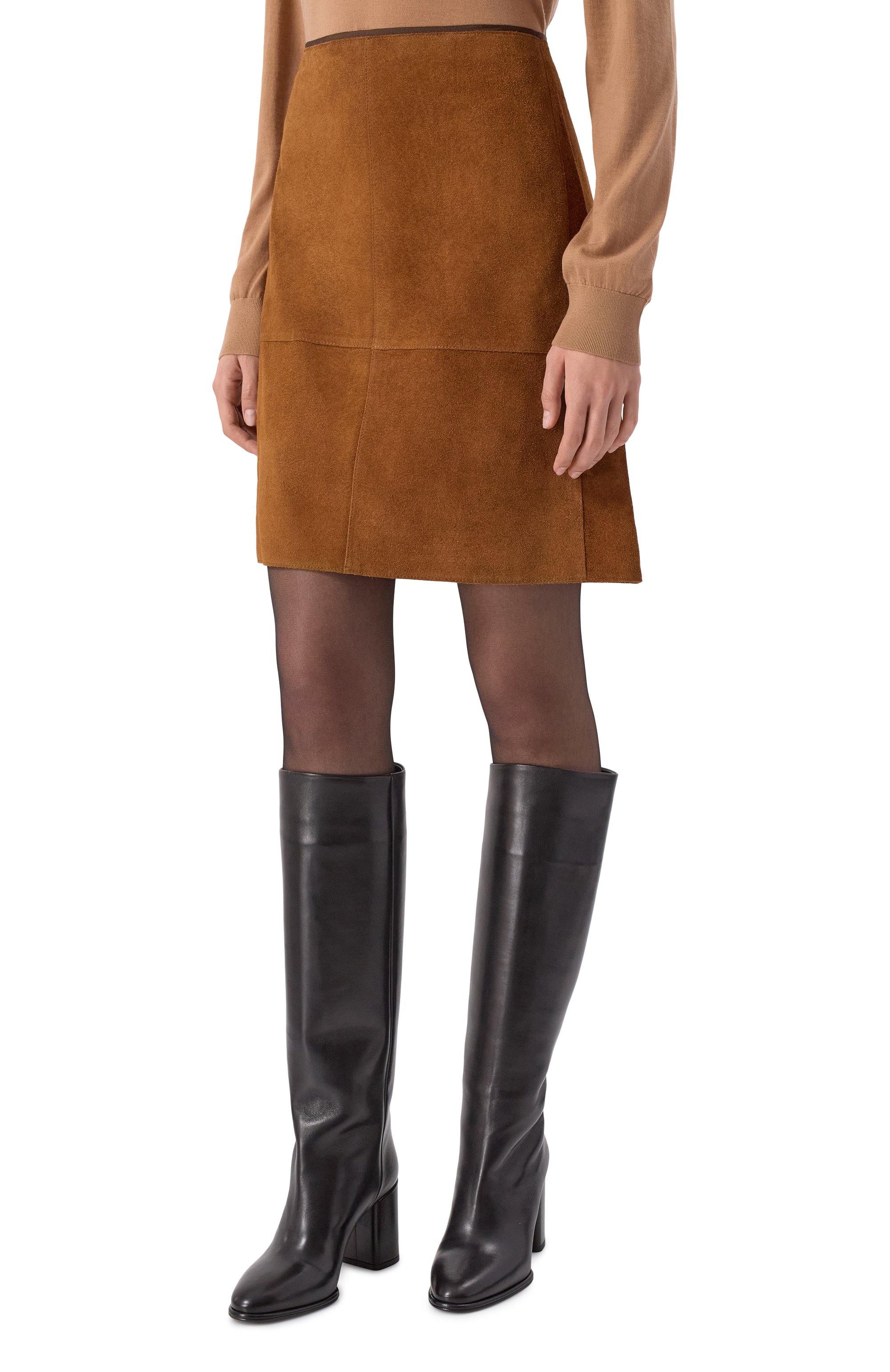Замшевая юбка LE17SEPTEMBRE, арт. LS2579SK001EBR, фото 3