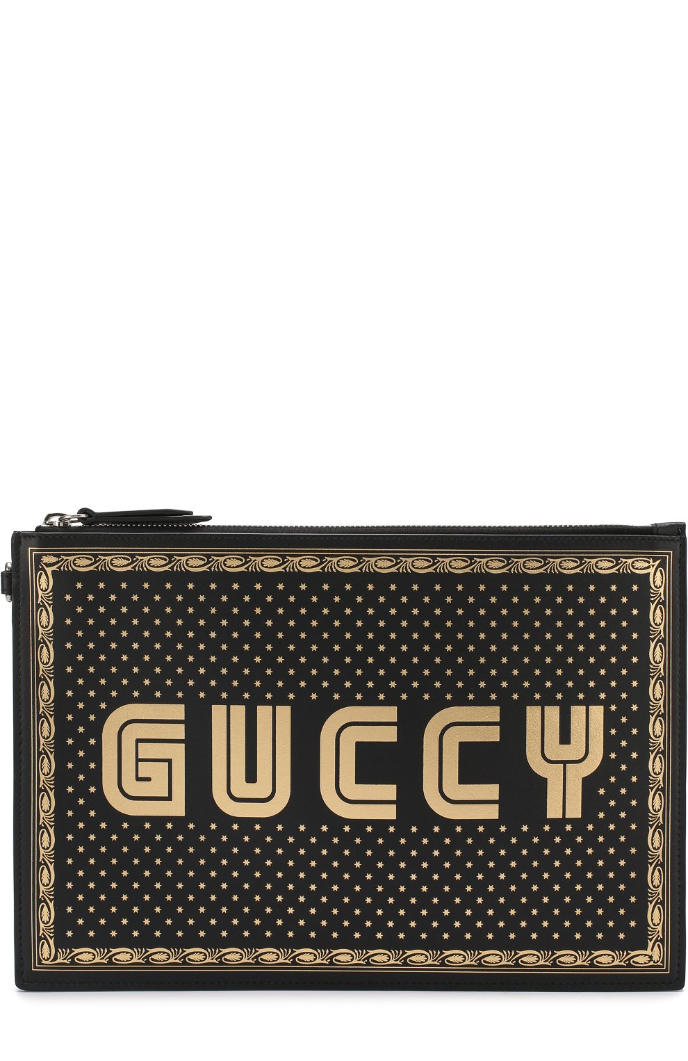 Кожаный клатч guccy на молнии GUCCI, арт. 510489/0GUSN, фото 1