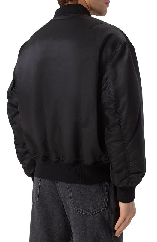 Утепленный бомбер Saint Laurent 838713/YZ9BV Чёрный  838713/YZ9BV Фото 4