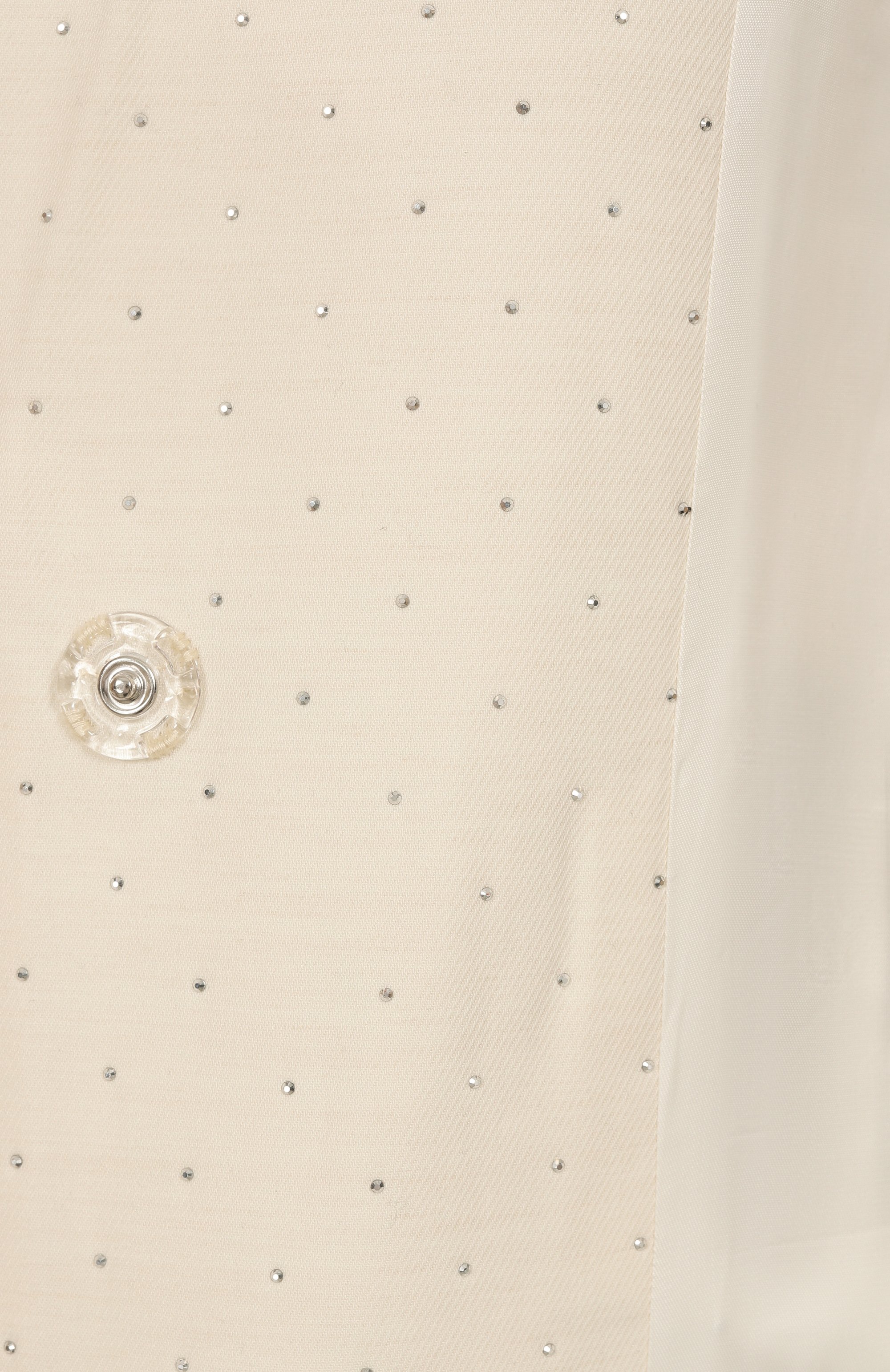 Жакет с отделкой стразами ALINE кремового цвета по цене 44500 руб., арт. AL043601, фото 7 Жакет с отделкой стразами ALINE, арт. AL043601, фото 7