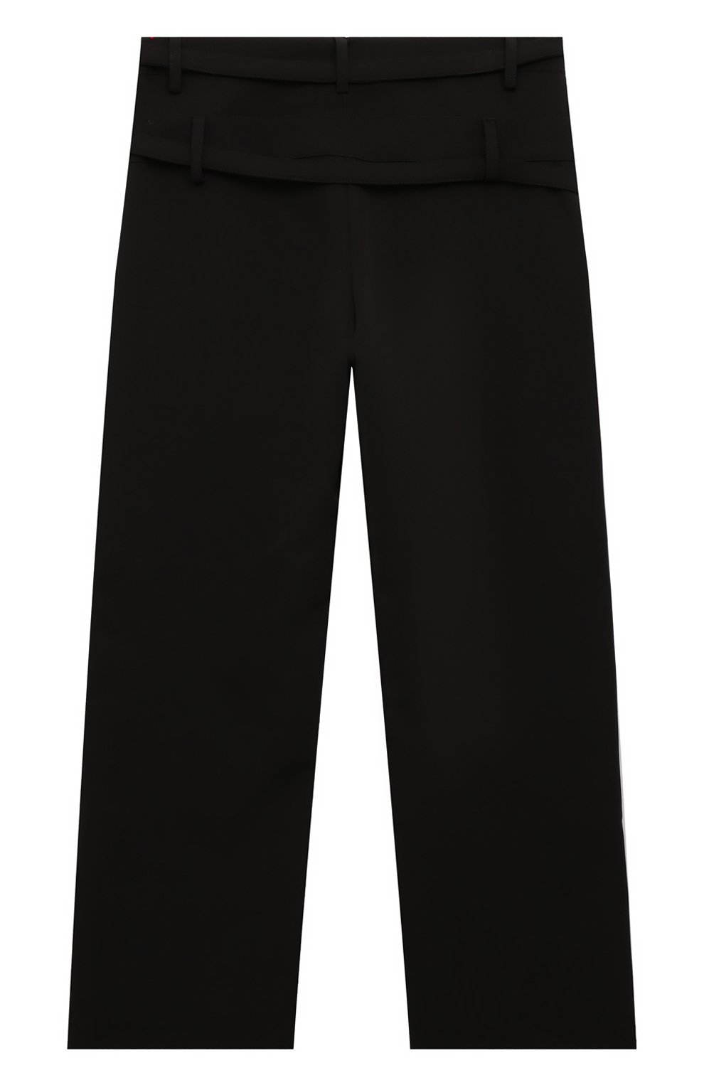 Брюки MSGM KIDS черного цвета по цене 14550 руб., арт. F4MSJGPA146, фото 2 Брюки MSGM KIDS, арт. F4MSJGPA146, фото 2