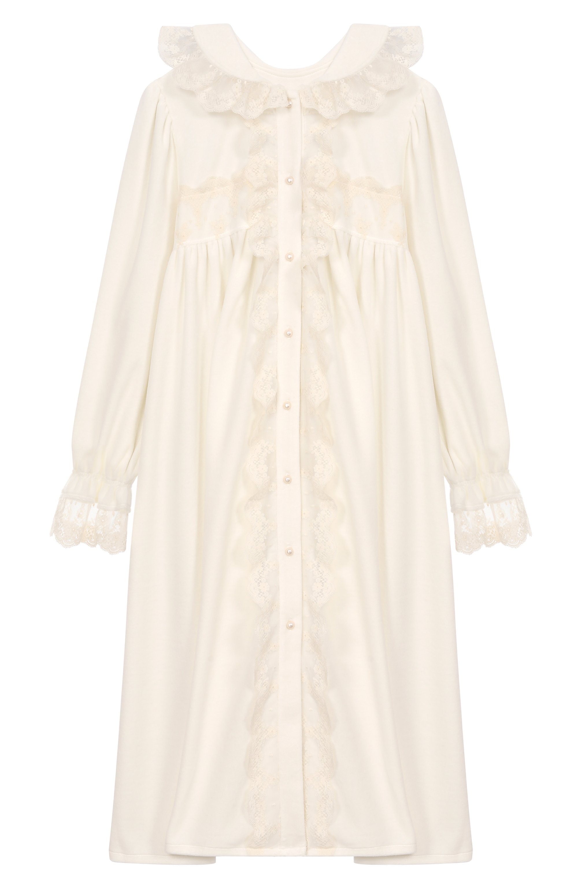 Хлопковый халат AMIKI CHILDREN молочного цвета по цене 18300 руб., арт. ARIEL, фото 1 Хлопковый халат AMIKI CHILDREN, арт. ARIEL, фото 1