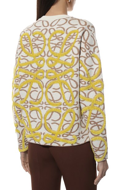 Пуловер из шерсти и льна LOEWE, арт. S359Y14K62, фото 4