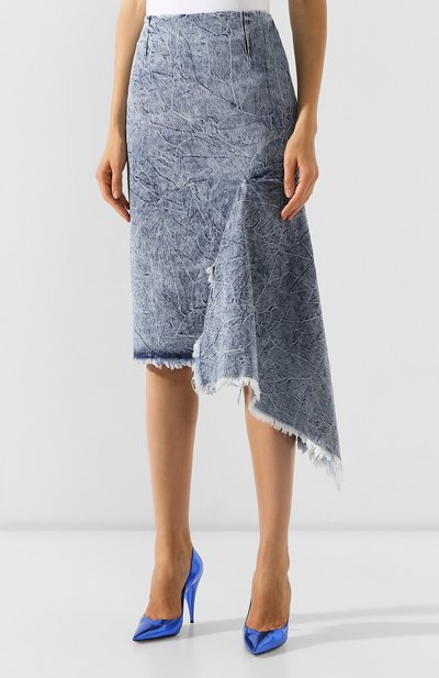 Джинсовая юбка BALENCIAGA синего цвета по цене 96500 руб., арт. 571460/TEW36, фото 3 Джинсовая юбка BALENCIAGA, арт. 571460/TEW36, фото 3