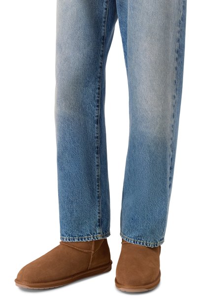 Замшевые угги platinum stinger mini EMU AUSTRALIA светло-коричневого цвета по цене 23990 руб., арт. M10003, фото 3 Замшевые угги platinum stinger mini EMU AUSTRALIA, арт. M10003, фото 3