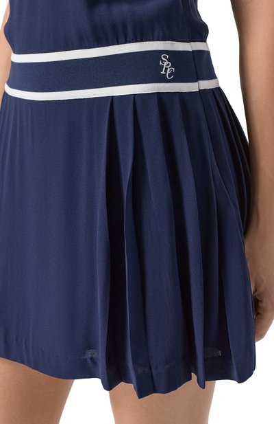 Платье SPORTY AND RICH синего цвета по цене 39700 руб., арт. DR004602302BL83, фото 5 Платье SPORTY AND RICH, арт. DR004602302BL83, фото 5