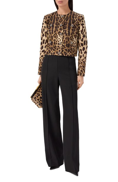 Жакет из хлопка и шелка DOLCE & GABBANA, арт. F27HKZ/FSTB3, фото 2