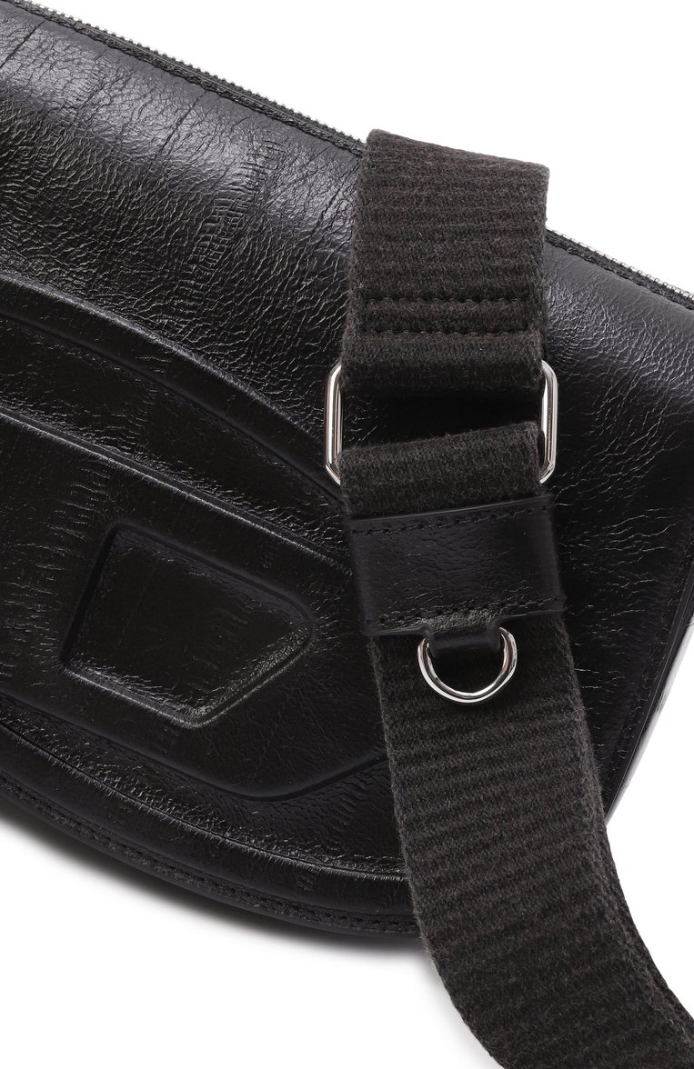 Мужская сумка 1dr DIESEL черного цвета, арт. X10223/P8245 | Фото 3 (Ремень/цепочка: На ремешке; Материал: Натуральная кожа; Размер: small)