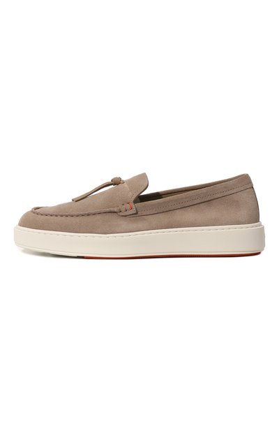 Замшевые лоферы SANTONI бежевого цвета по цене 47600 руб., арт. MBCD21439BARCSB5U48, фото 4 Замшевые лоферы SANTONI, арт. MBCD21439BARCSB5U48, фото 4
