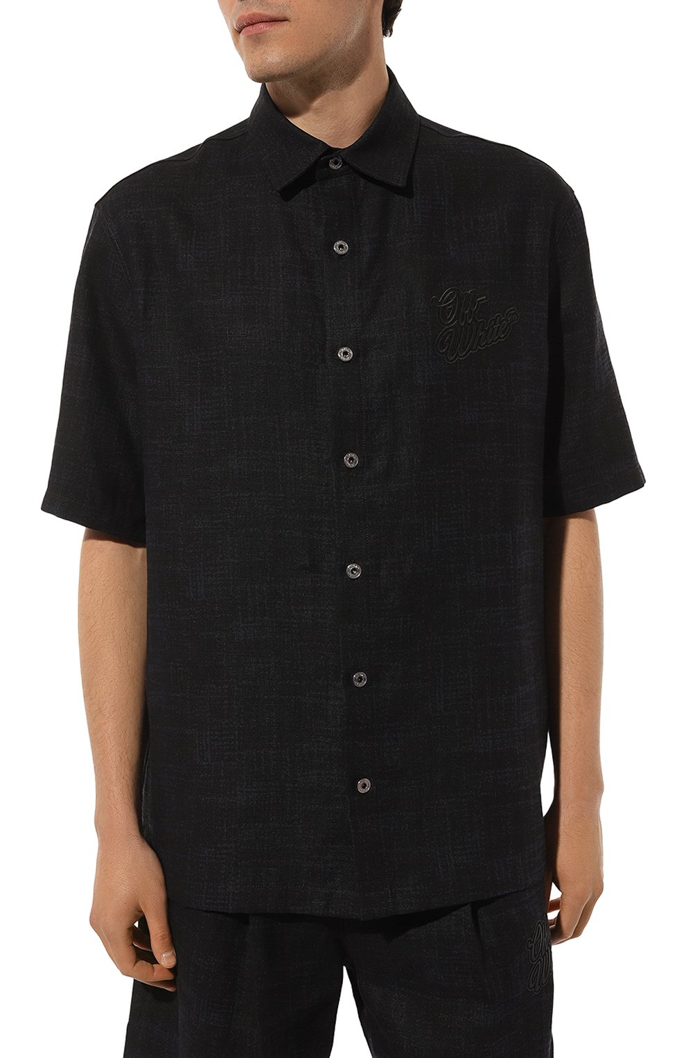 Льняная рубашка OFF-WHITE, арт. 0MGG013S24FAB007, фото 3