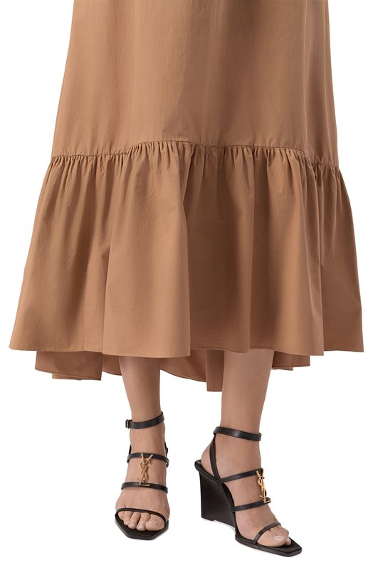 Кожаные босоножки Nicla 90 Saint Laurent 821090/DWEDD Чёрный  821090/DWEDD Фото 2