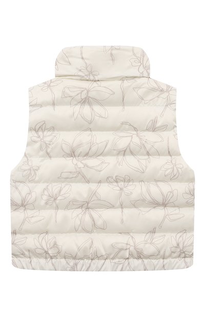 Пуховый жилет BRUNELLO CUCINELLI белого цвета по цене 65450 руб., арт. BH555J031A, фото 2 Пуховый жилет BRUNELLO CUCINELLI, арт. BH555J031A, фото 2