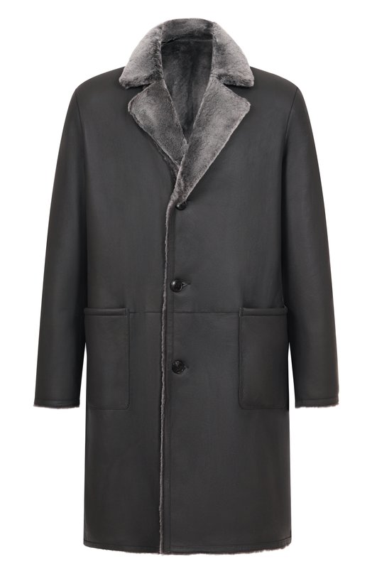 Двусторонняя дубленка из овчины Andrea Campagna 25U512-S29 Серый 25U512-S29