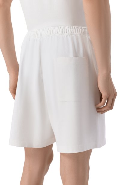 Хлопковые шорты SPORTY AND RICH белого цвета по цене 17900 руб., арт. SH039710431WH01, фото 4 Хлопковые шорты SPORTY AND RICH, арт. SH039710431WH01, фото 4