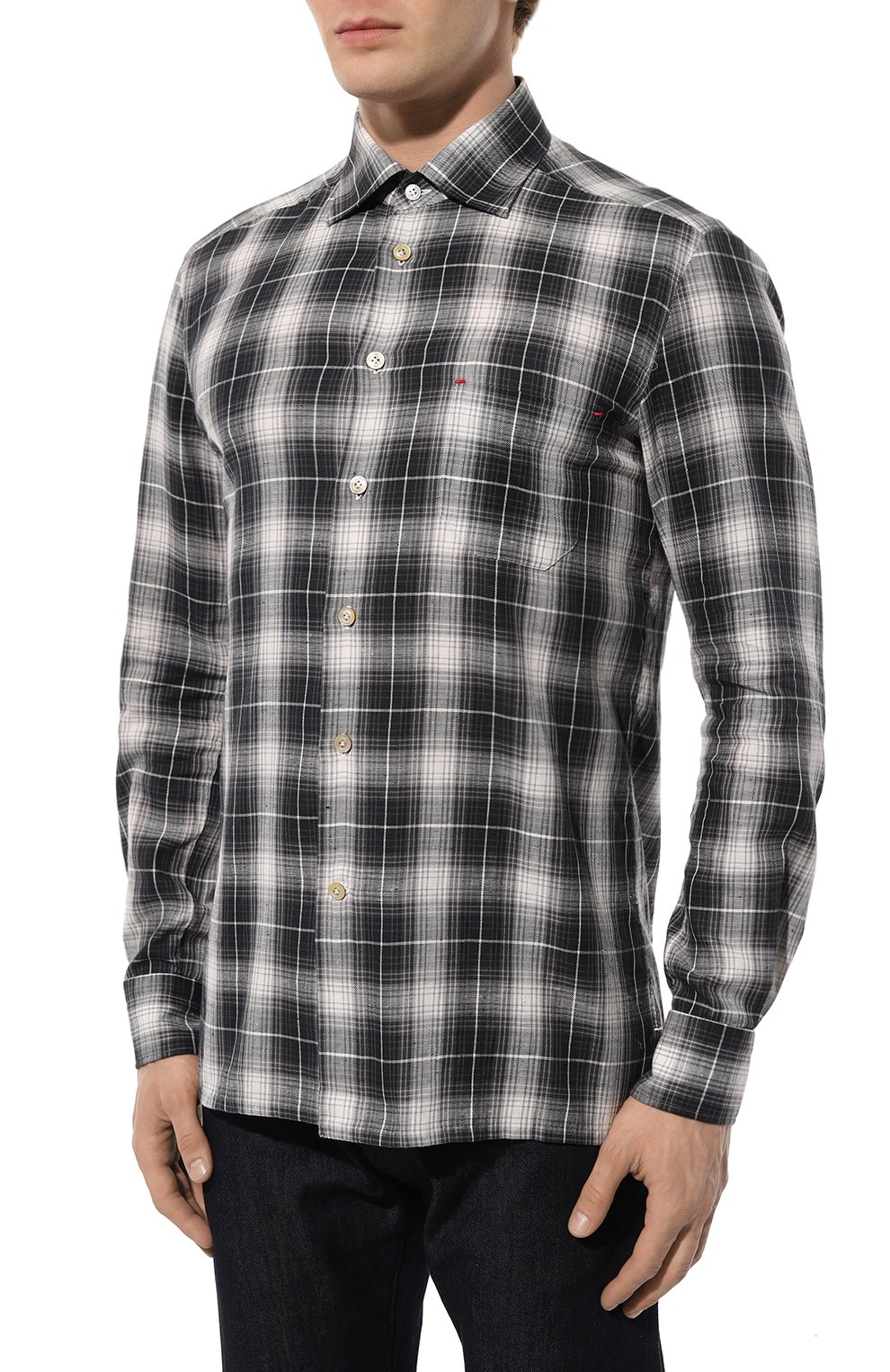 Хлопковая рубашка KITON, арт. UMCNERH0863806, фото 3