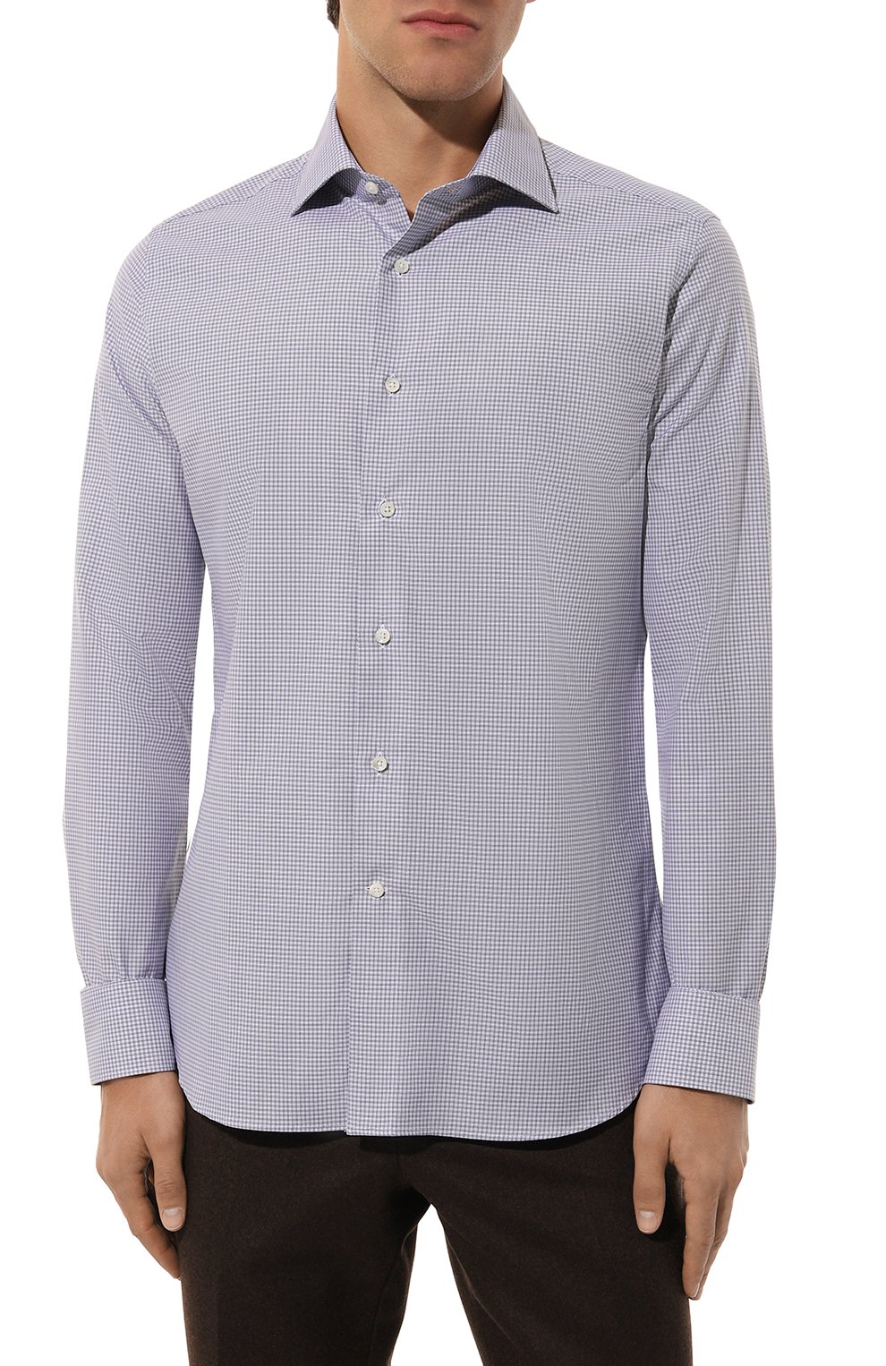 Хлопковая рубашка CANALI, арт. NCLX098/GR03305, фото 3