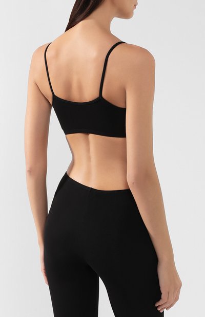 Хлопковый топ DSQUARED2 черного цвета по цене 12900 руб., арт. D8RG02500, фото 4 Хлопковый топ DSQUARED2, арт. D8RG02500, фото 4