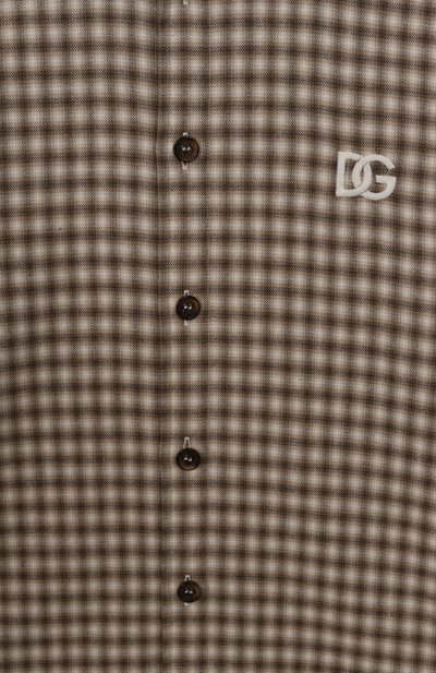 Хлопковая рубашка DOLCE & GABBANA, арт. L44S57/FQ6C0/8-12+, фото 3