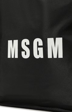 Мужская текстильная сумка-шопер MSGM черного цвета, арт. 3640MZ43/628 | Фото 3 (Материал сплава: Проставлено; Материал: Текстиль; Драгоценные камни: Проставлено; Ра�змер: large)