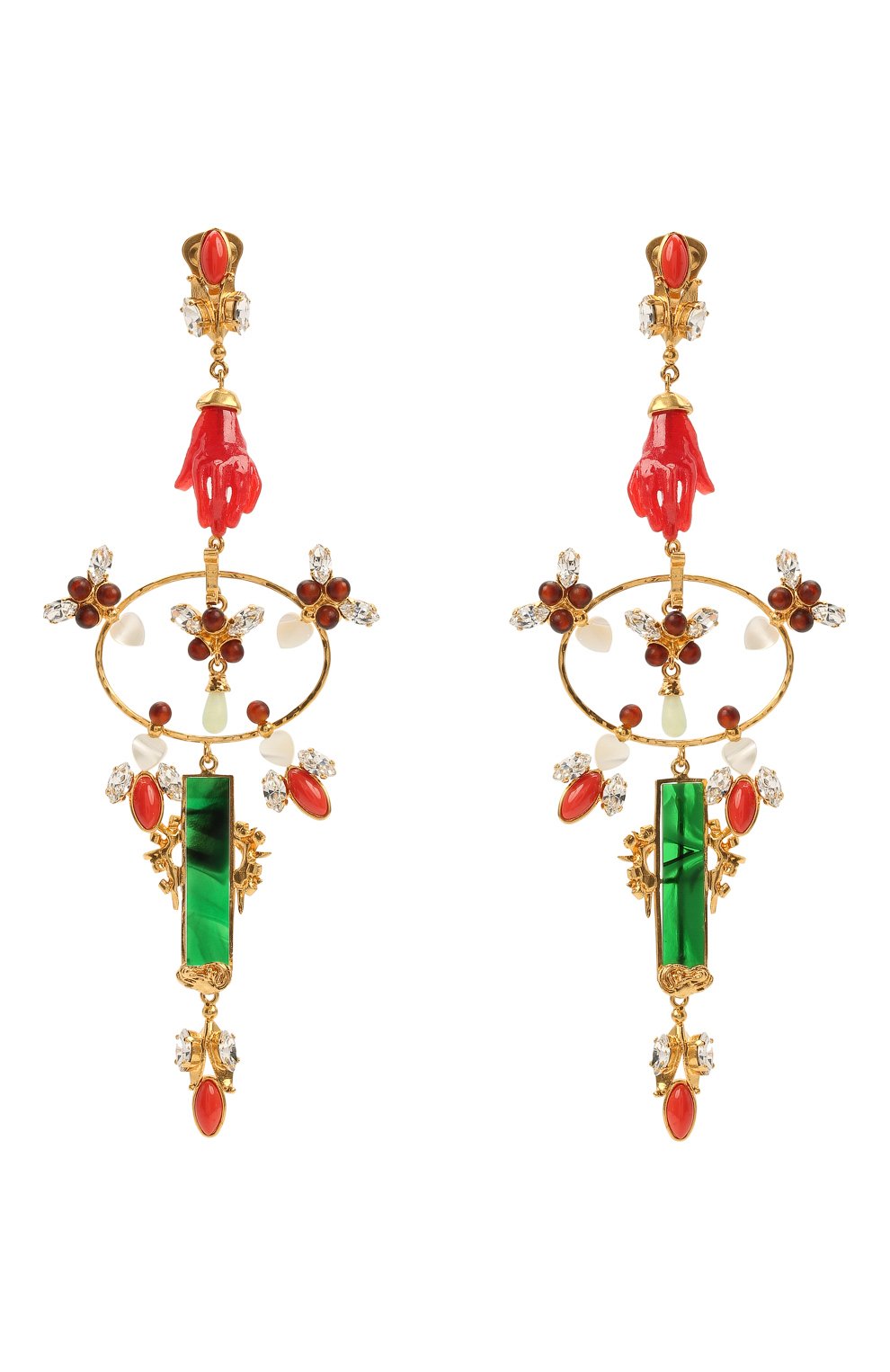 Клипсы VALENTINO разноцветного цвета по цене 142500 руб., арт. VW0J0I29/CEL, фото 1 Клипсы VALENTINO, арт. VW0J0I29/CEL, фото 1