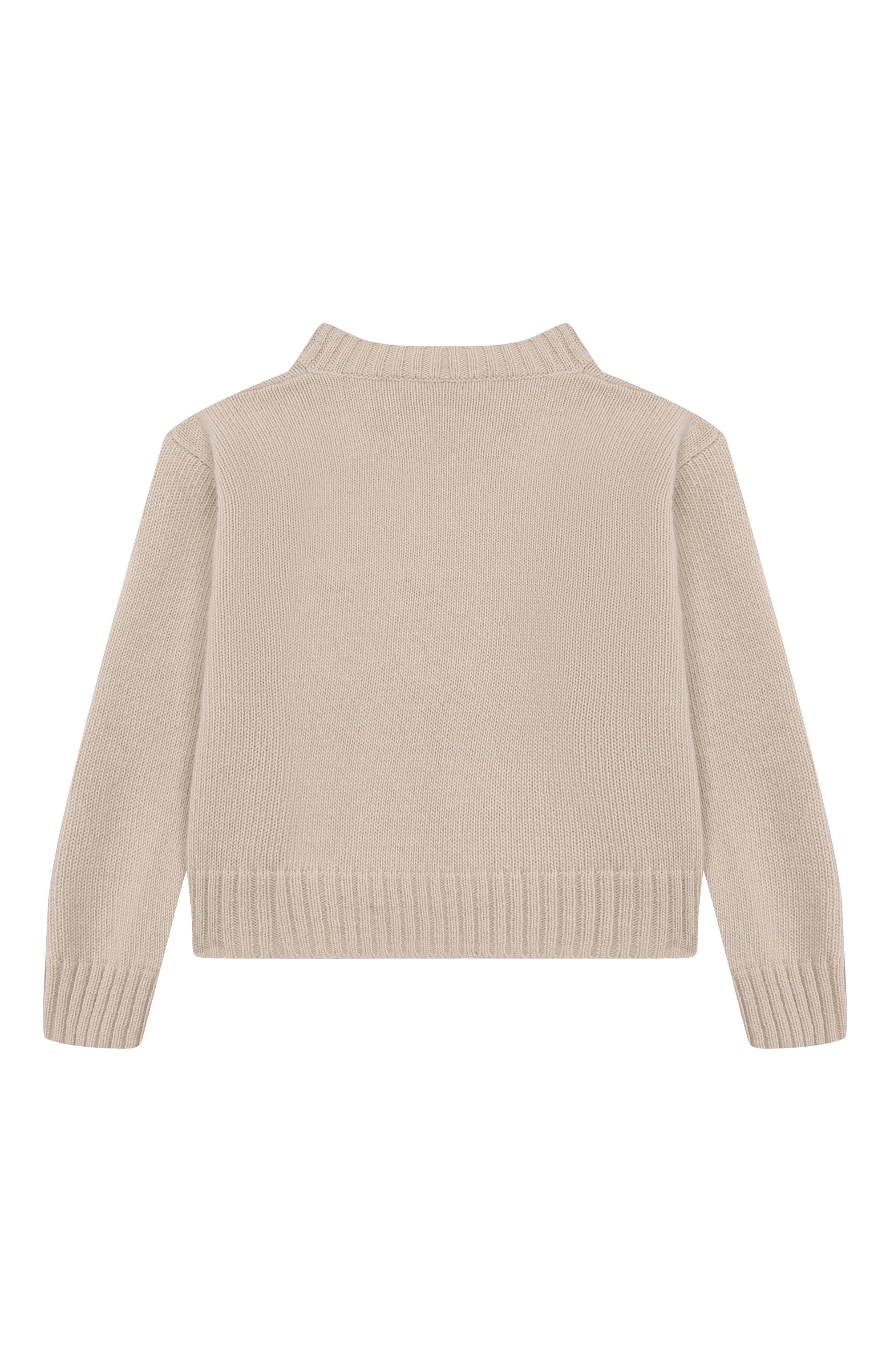 Шерстяной свитер IL GUFO светло-бежевого цвета по цене 21050 руб., арт. A25GMA0030EM220/2-4, фото 2 Шерстяной свитер IL GUFO, арт. A25GMA0030EM220/2-4, фото 2