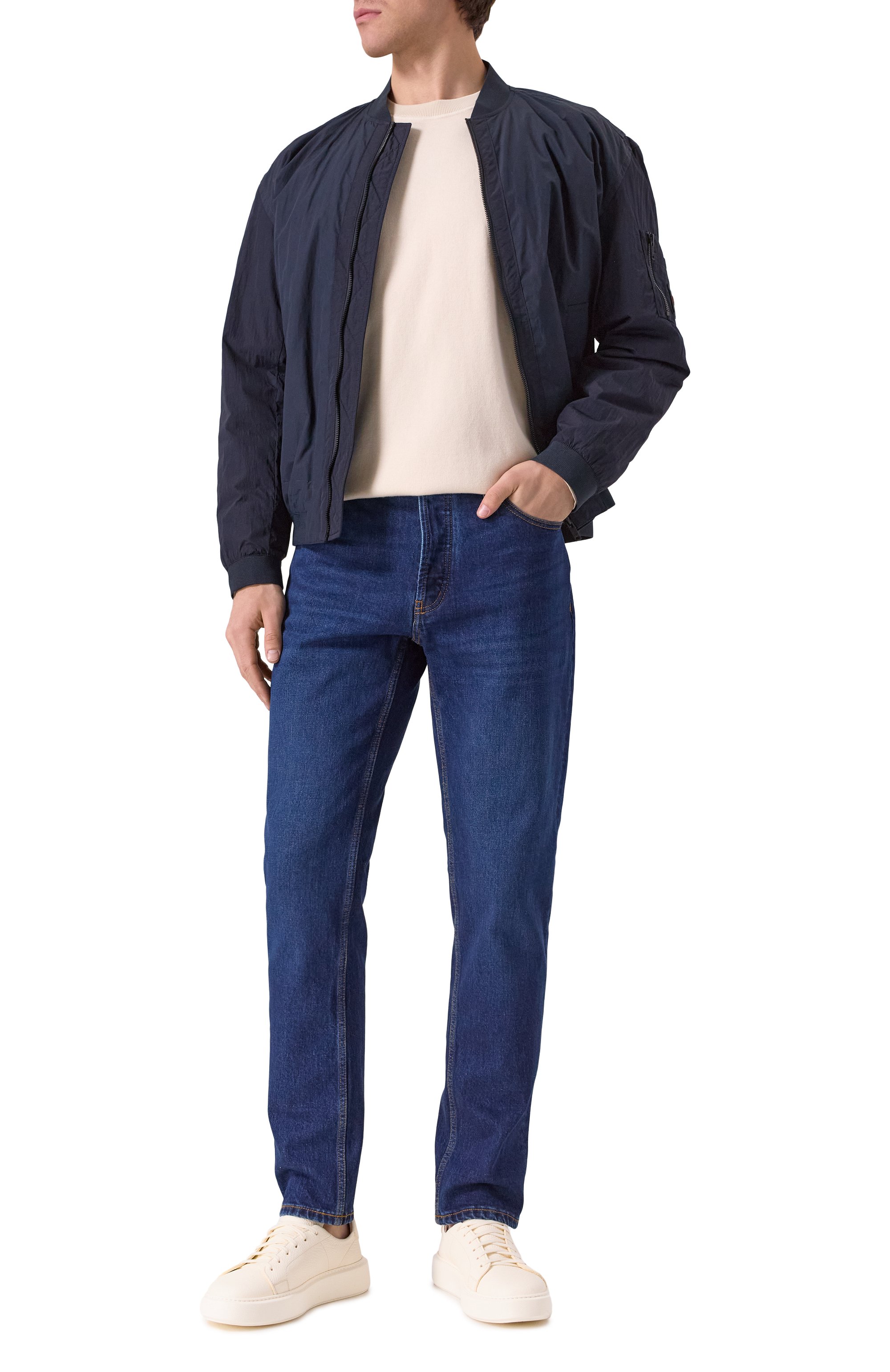 Джемпер из хлопка и шерсти BOSS, арт. 50519624, фото 2