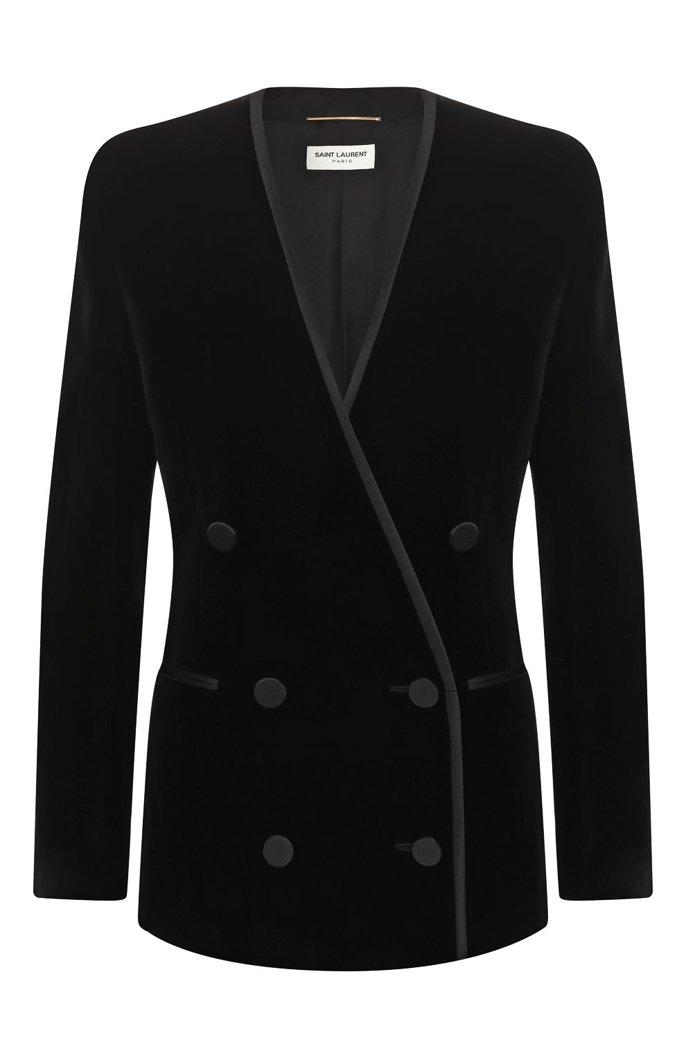 Жакет SAINT LAURENT черного цвета по цене 331500 руб., арт. 615864/Y525R, фото 1 Жакет SAINT LAURENT, арт. 615864/Y525R, фото 1