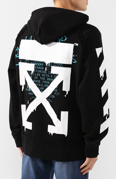 Хлопковое худи OFF-WHITE, арт. 0MBB057R20E300051001, фото 4