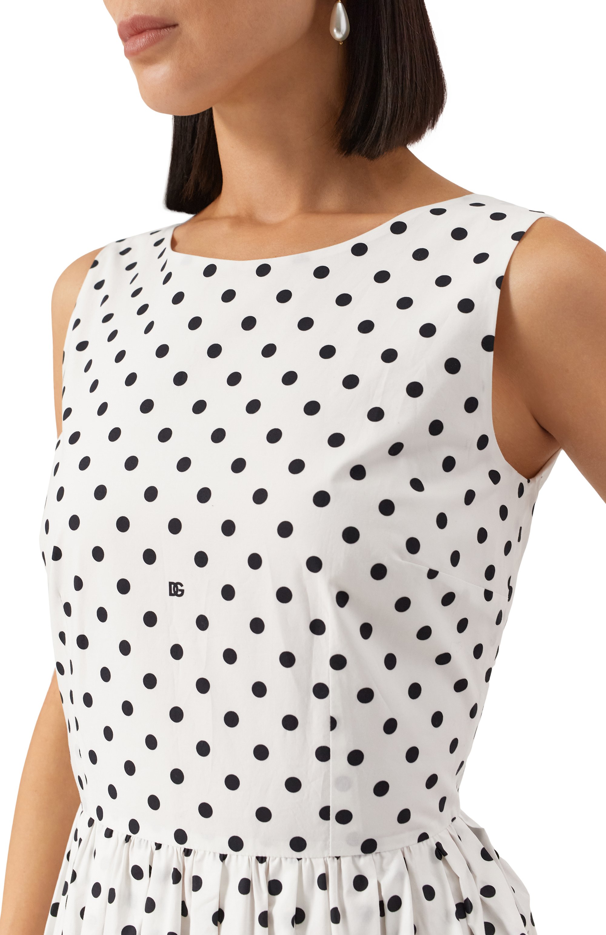 Хлопковое платье DOLCE & GABBANA, арт. F6JHVT/HS5R7, фото 5