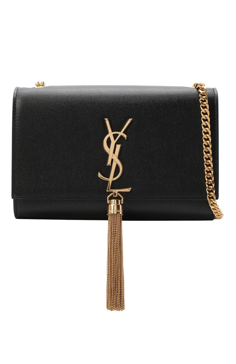 Женская сумка kate small  SAINT LAURENT черного цвета, арт. 474366/B0W0J | Фото 5 (Материал: Натуральная кожа; Сумки-технические: Сумки через плечо; Размер: small; Ремень/цепочка: На ремешке; Автоматизация состава: Проставлено; А�втоматизация ТО: Проставлено)