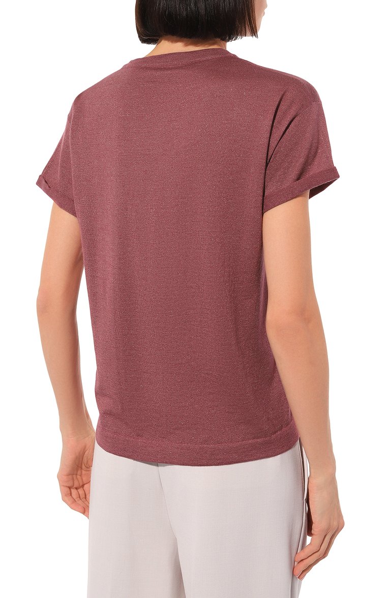 Футболка из кашемира и шелка BRUNELLO CUCINELLI, арт. M41810000, фото 1