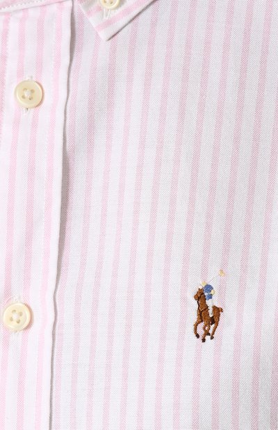 Приталенная хлопковая блуза в полоску POLO RALPH LAUREN, арт. 211642479, фото 5