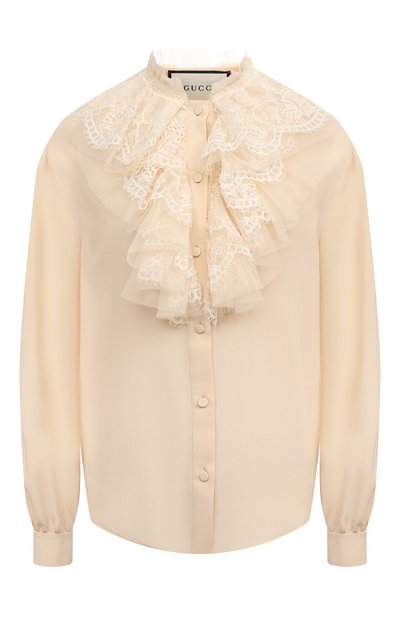 Шелковая блузка GUCCI, арт. 595155 ZAAOG, фото 1