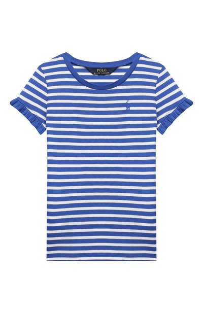 Футболка POLO RALPH LAUREN синего цвета по цене 5295 руб., арт. 313735839, фото 1 Футболка POLO RALPH LAUREN, арт. 313735839, фото 1