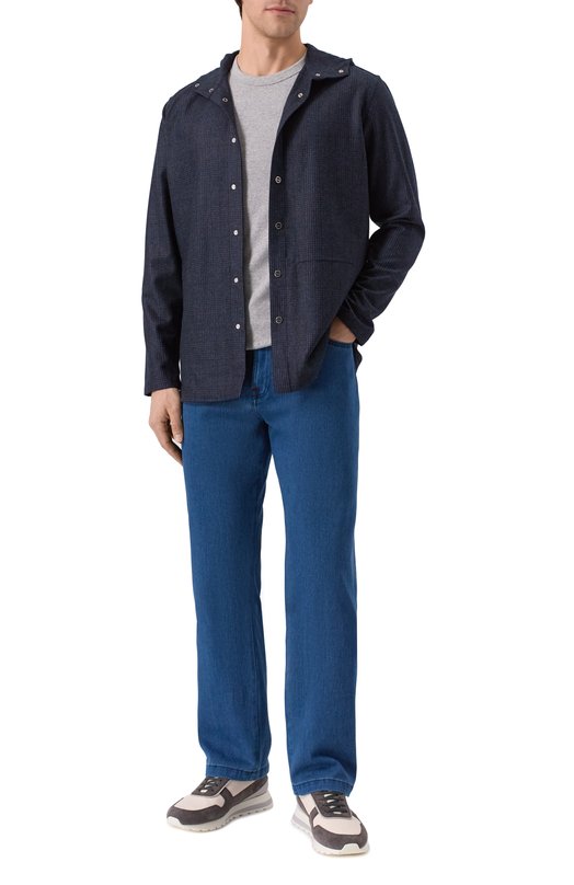 Хлопковая футболка Kiton UNWM008K0275H04 Серый  UNWM008K0275H04 Фото 2