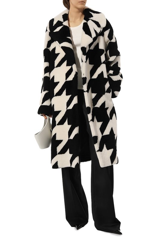 Шуба из овчины Gucci 628522 XSAA2 Чёрно-белый  628522 XSAA2 Фото 2