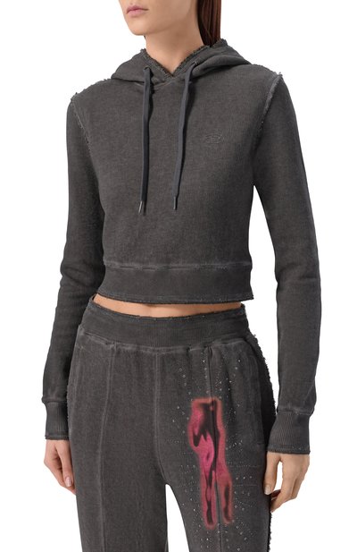 Хлопковое худи DIESEL, арт. A20989/0DCCD, фото 3